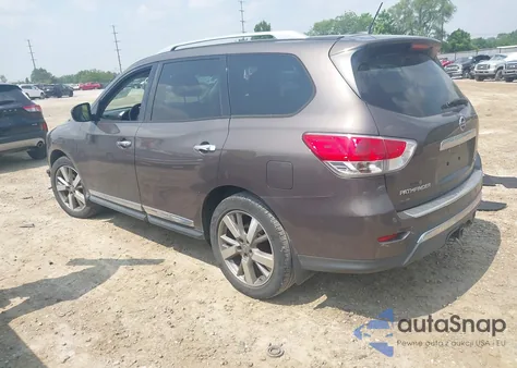2015 Nissan Pathfinder Platinum from USA, damaged, VIN 5N1AR2MMXFC603494